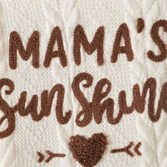 BABY GIRL LETTER GRAPHIC SWEATER AND LEOPARD SKIRT SET - Picture 4 of 8